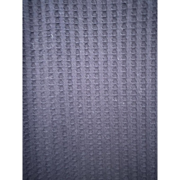 Chaser Women’s Black Long Sleeve Waffle Knit Thermal Top Button Cuffs Sz XLarge - Picture 13 of 14